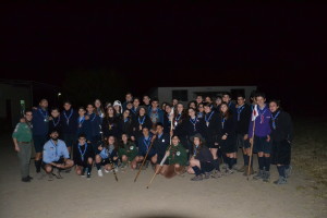 Fuoco di bivacco con i fratelli del CNGEI del REggio Calabria 1 durante il 2° Campetto del REparto Peppino Impastato
